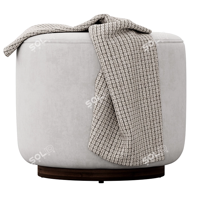 Sinclair Round Ottoman: Whistler Elegance 3D model image 3