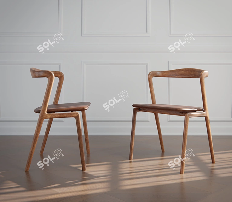 Sleek Otto Chair: Modern Design 3D model image 3