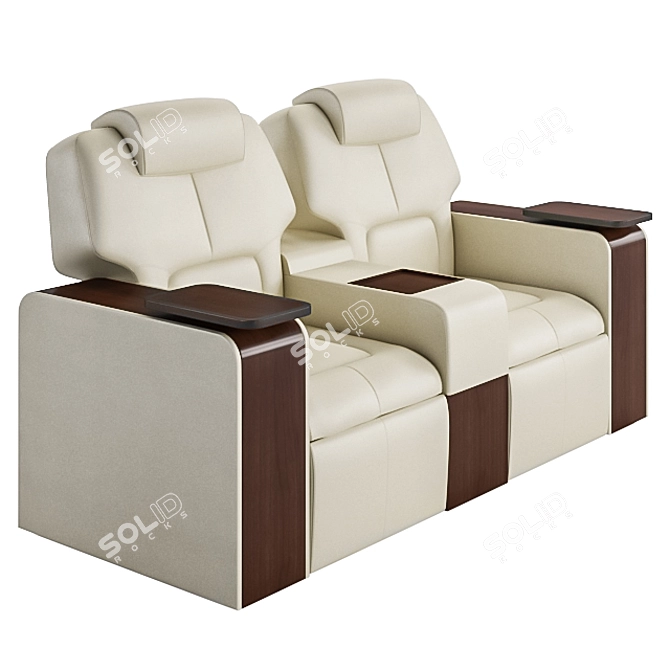 Figueras Hollywood 5400 Cinema Seating 3D model image 1