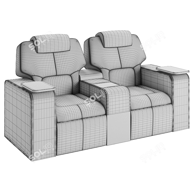 Figueras Hollywood 5400 Cinema Seating 3D model image 3