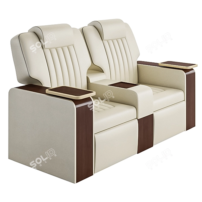 Figueras Hollywood 5400 Cinema Seating 3D model image 5