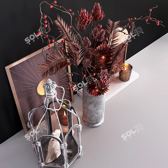 Elegant Decor Set 3D model image 4