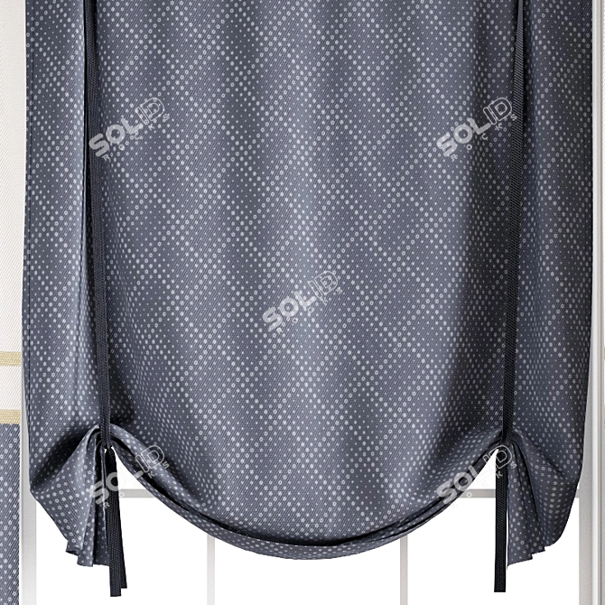 Modern Polygonal Curtain Model 3D model image 9