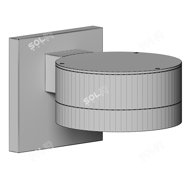 Sleek Outdoor Downlight Sonneman 3D model image 5