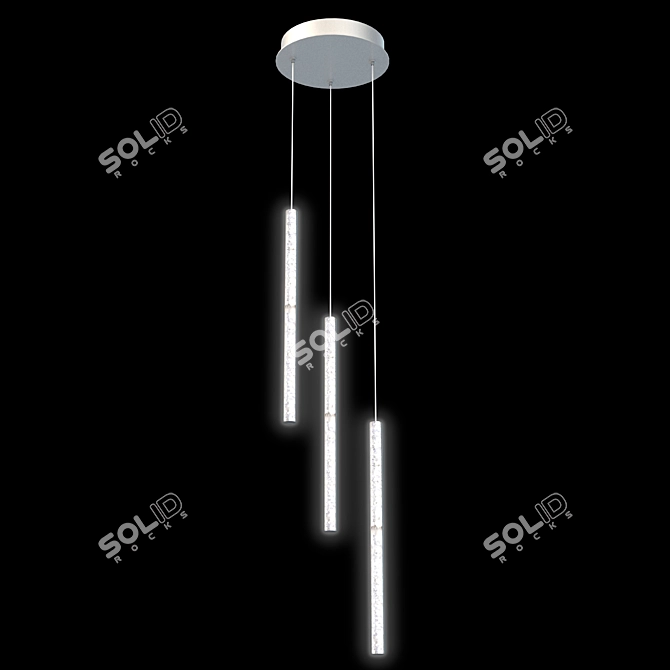 Elegant Crystal Chandelier for Luxurious Interiors 3D model image 1