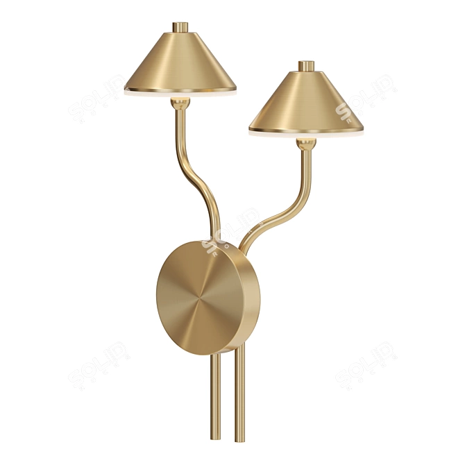Modern Conical Wall Lamp  3D model image 2