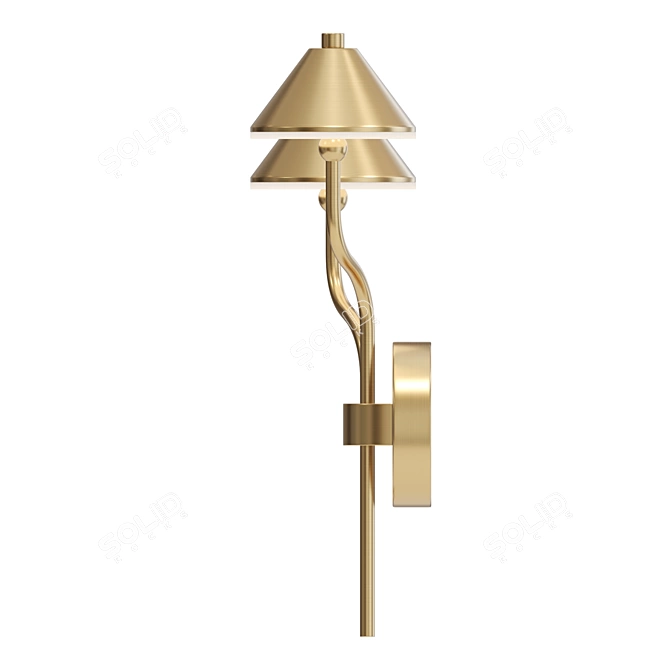 Modern Conical Wall Lamp  3D model image 4
