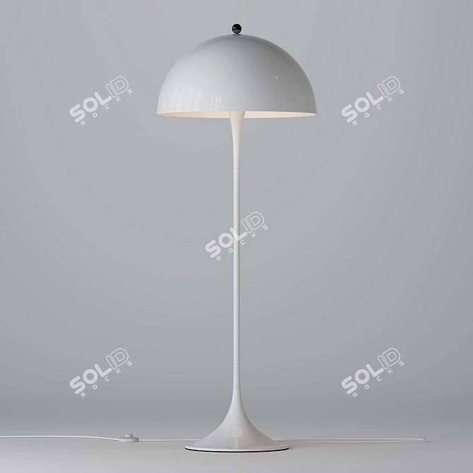 Panthella Mushroom Lamp: Iconic Design 3D model image 2