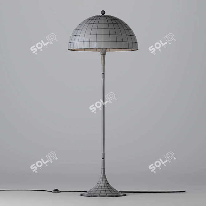 Panthella Mushroom Lamp: Iconic Design 3D model image 3