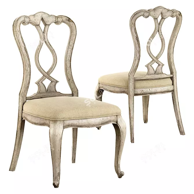 Chatelet Splatback Chair: Elegant and Versatile 3D model image 1