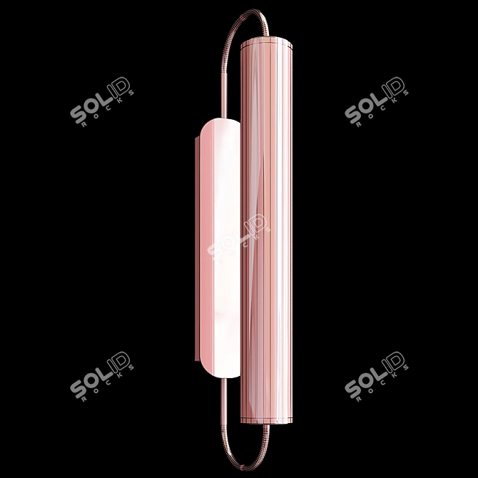 Elegant Rumba Wall Sconce 3D model image 2