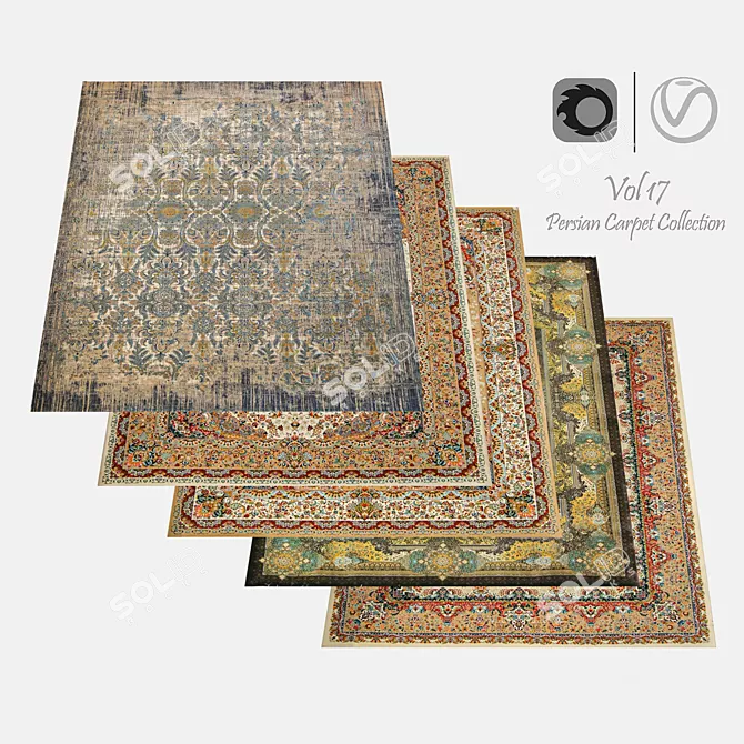 Persian Carpet Vol. 17: Stunning Textures 3D model image 1