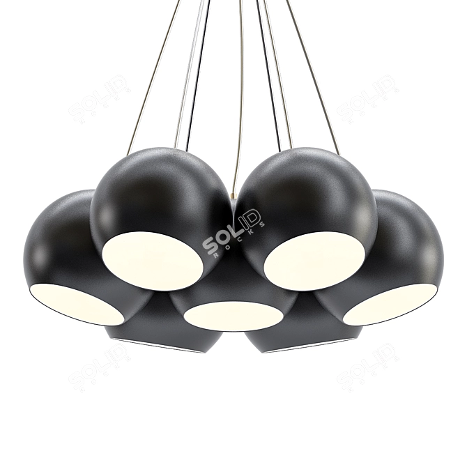 Rondo Pendant Light: Elegant Illumination 3D model image 1