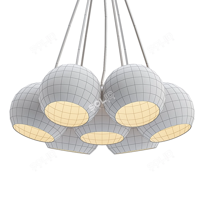 Rondo Pendant Light: Elegant Illumination 3D model image 2