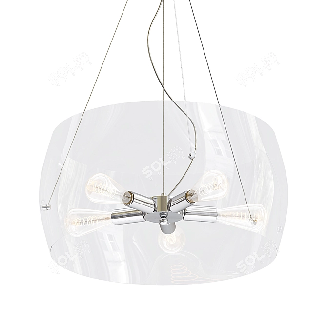 Sophisticated Hanging Chandelier by Arte Lamp 3D model image 1