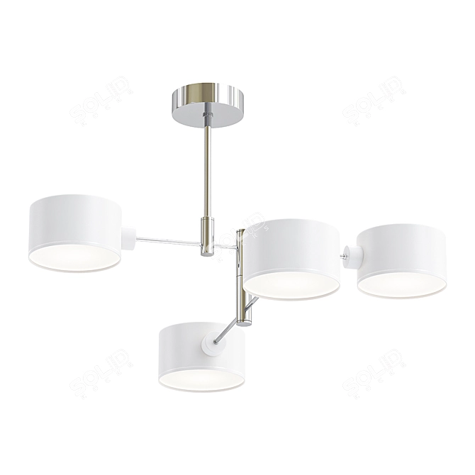 ASHLEY Ceiling Chandelier E14 4*60W 220V 3D model image 1