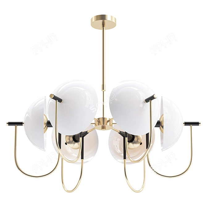 Elegant Odeon Light GRANTA Chandelier 3D model image 1