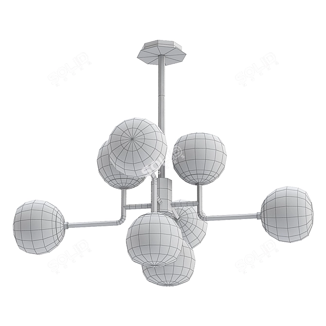Stunning Maytoni Erich Chandelier 3D model image 2