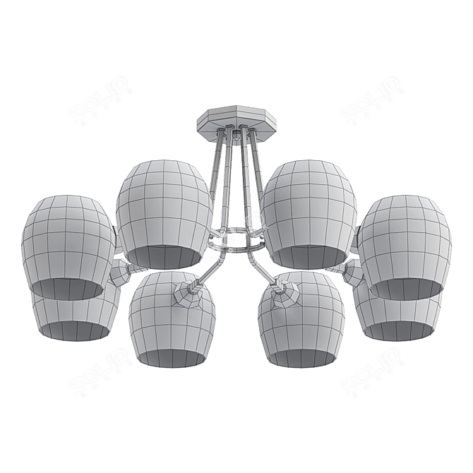 Lussole LSP-8185 Ceiling Chandelier 3D model image 2