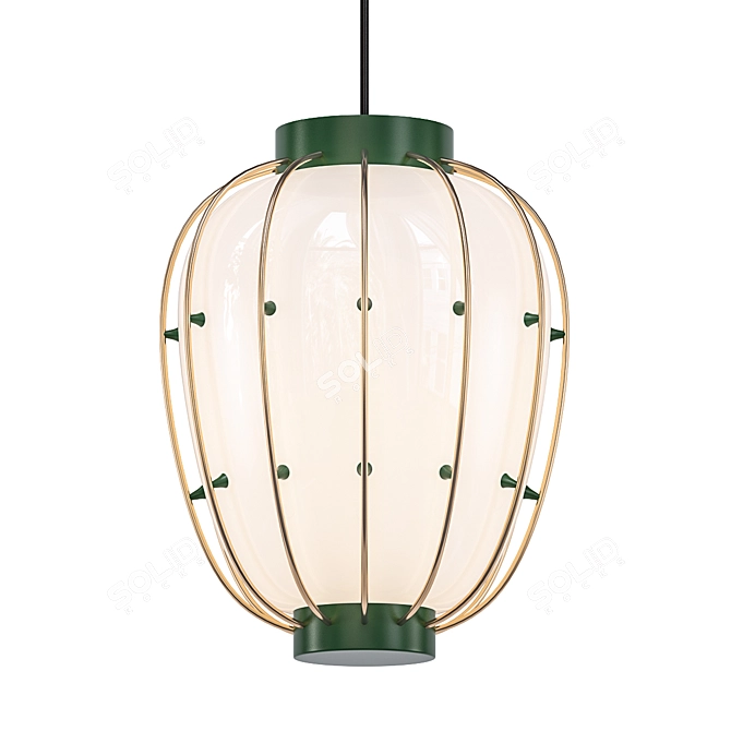 Italian Mid-Century Arredoluce Chandelier 3D model image 1