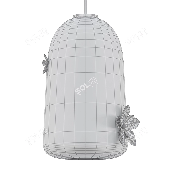 Elegant GIA Bell Pendant 3D model image 2