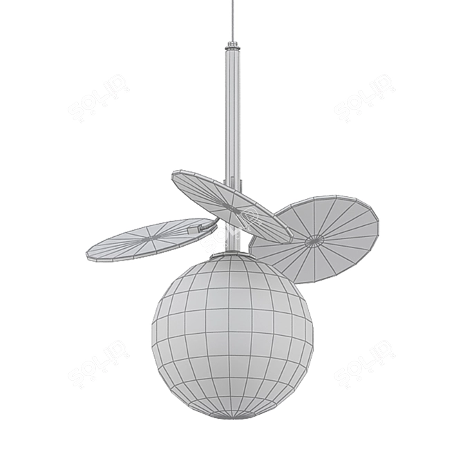 Elegant MATISSE Pendant Light 3D model image 2
