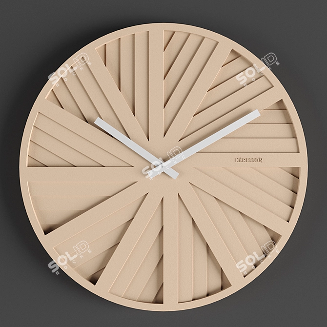Slide into Style with Karlsson Wall Clock 3D model image 3