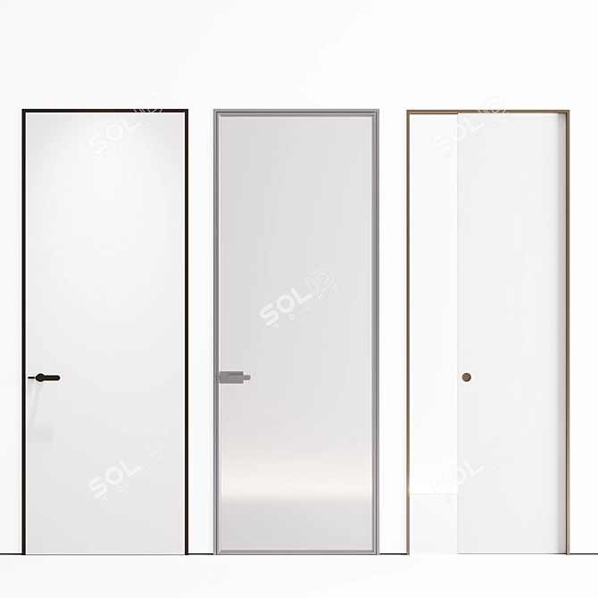 Lualdi L7 - Sleek and Stylish Doors 3D model image 1