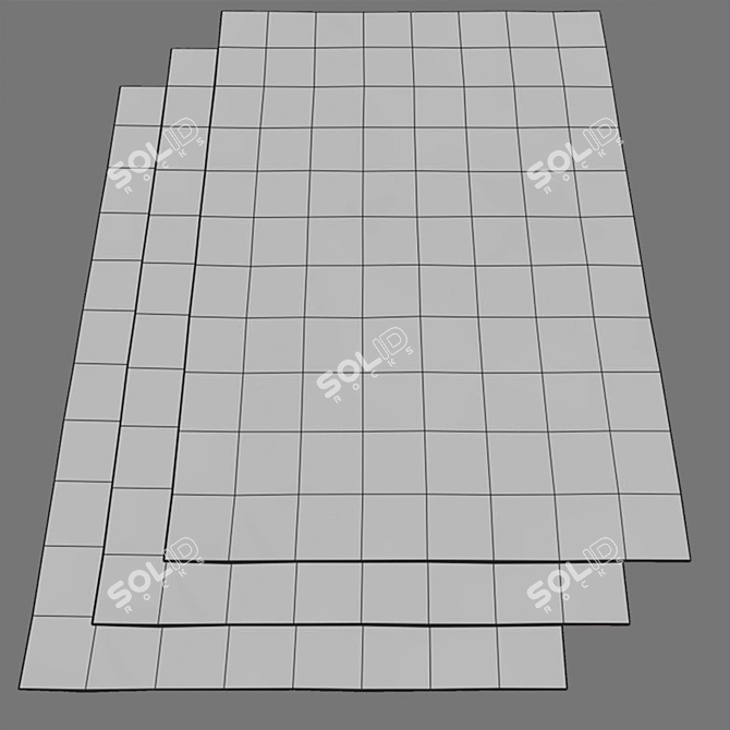 Stylish Non-Slip IKEA Rugs 3D model image 5