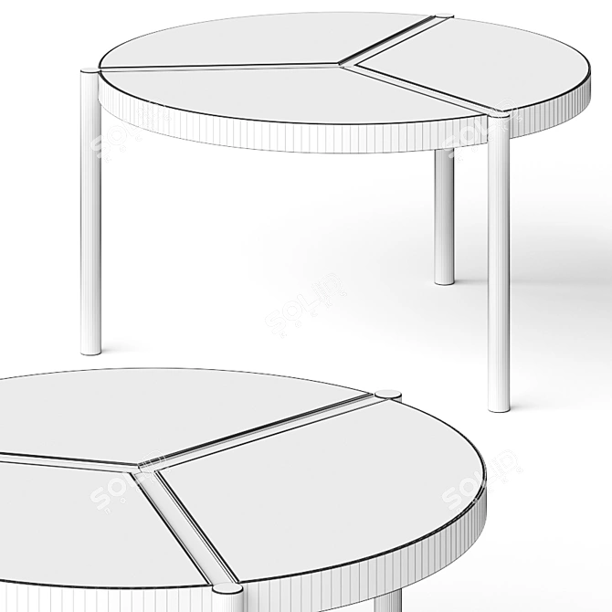 VeniceM Urban Coffee Table: Sleek Design, Multiple Versions 3D model image 2