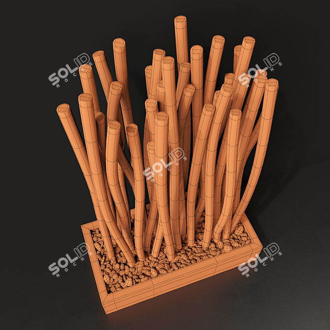 Thick Branch Screen #1 3D model image 7