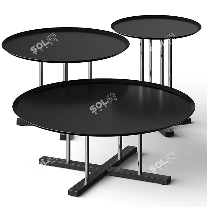 B&T Sini Coffee Tables - Modern Design with Various Sizes and Render Versions 3D model image 2