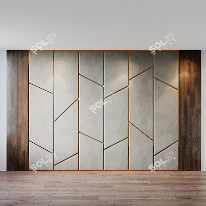 Title: Stylish Studia-54 Inspired Headboard 3D model image 1