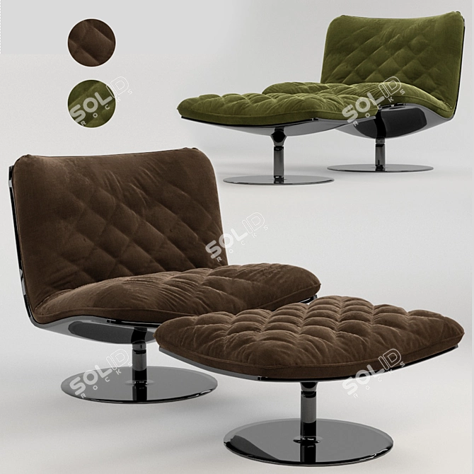 Elegant Marilyn Chair: Perfect Combination of Style and Comfort 3D model image 1