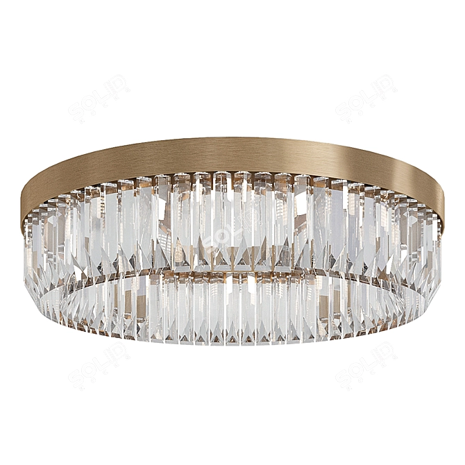 Elegant Pendant Chandelier: Patrizia Volpato Riflessi 3D model image 4