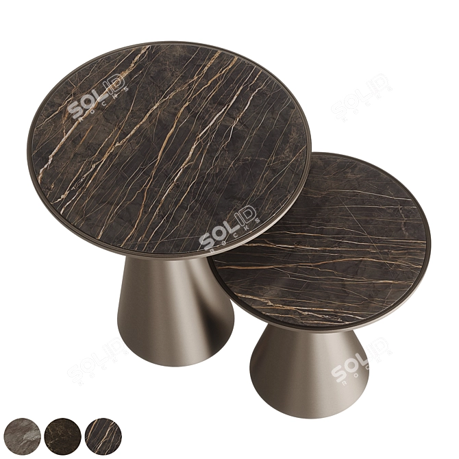 Cattelan Peyote 2021: Dark Keramik Elegance 3D model image 1