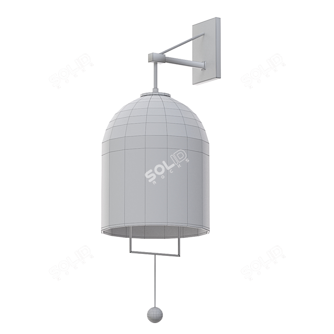 Elegant Jozefina Wall Lamp 3D model image 2