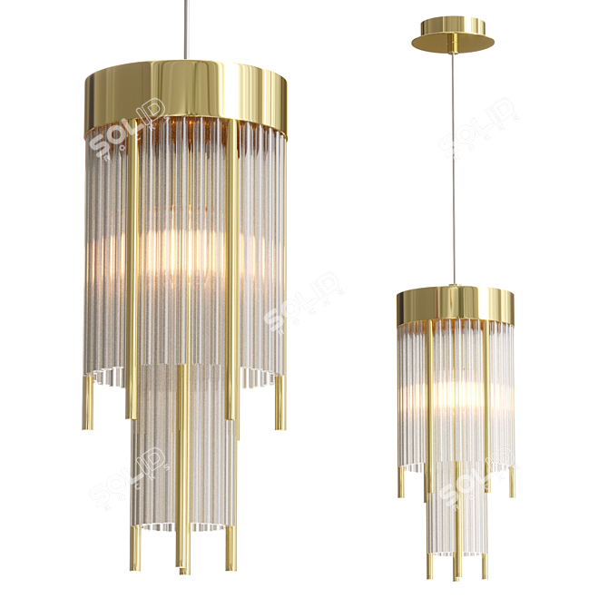 ABUR_ONE: Sleek and Stylish Design Lamp 3D model image 1