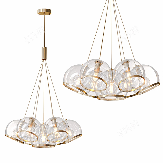 Sleek Nuazen Modern Design Lamp 3D model image 1