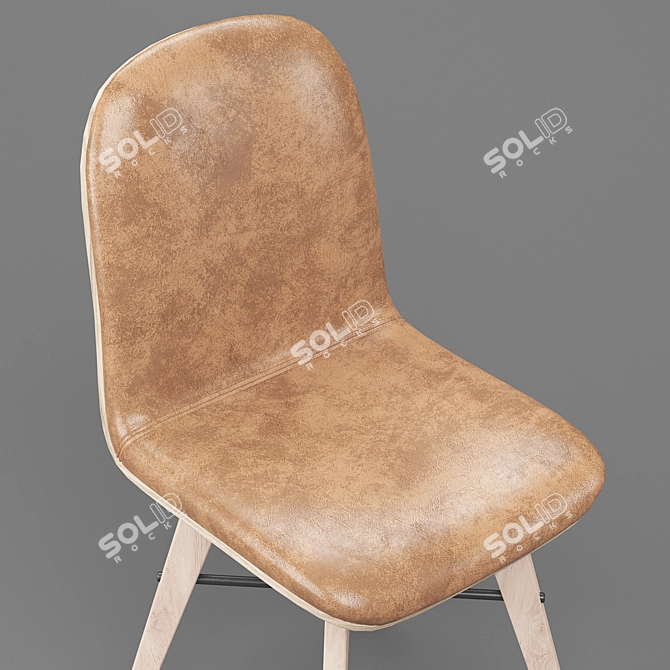 Napoli Modern Dining Chair 3D model image 3