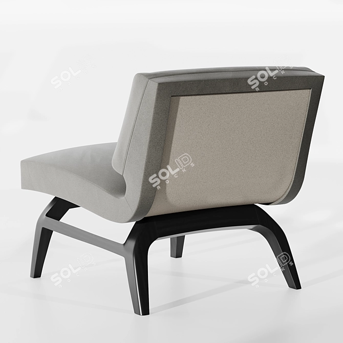 Motto Lounge Chair: Contemporary Elegance 3D model image 2