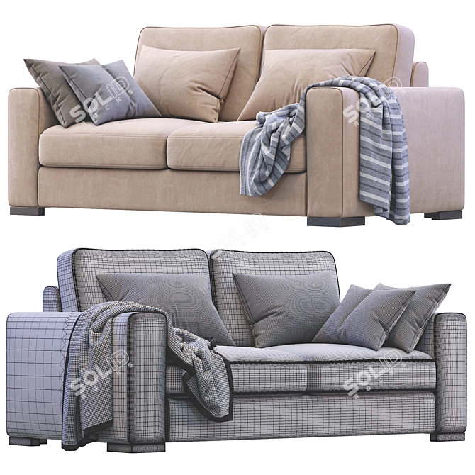 Modern Orion Sofa: Sleek Design, Versatile Comfort 3D model image 5