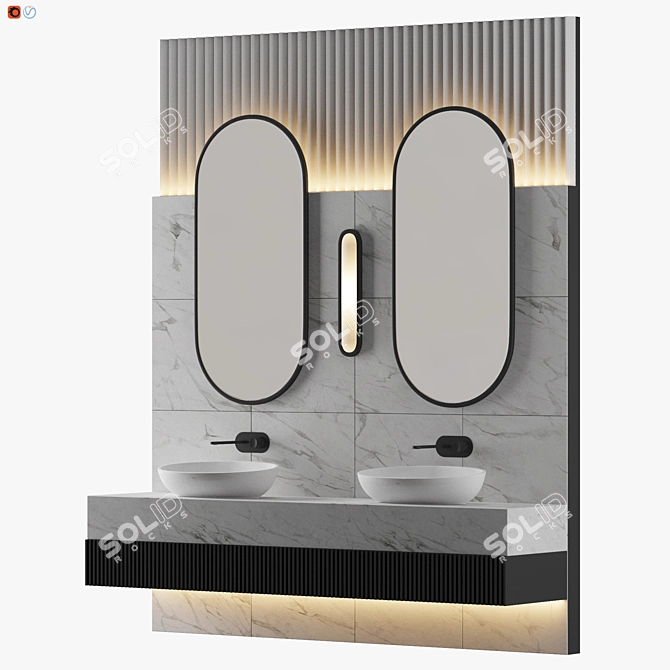 Arttide Bathroom Collection 3D model image 2