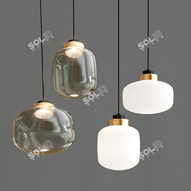 Elegant LEGIER Hanging Lamps 3D model image 3