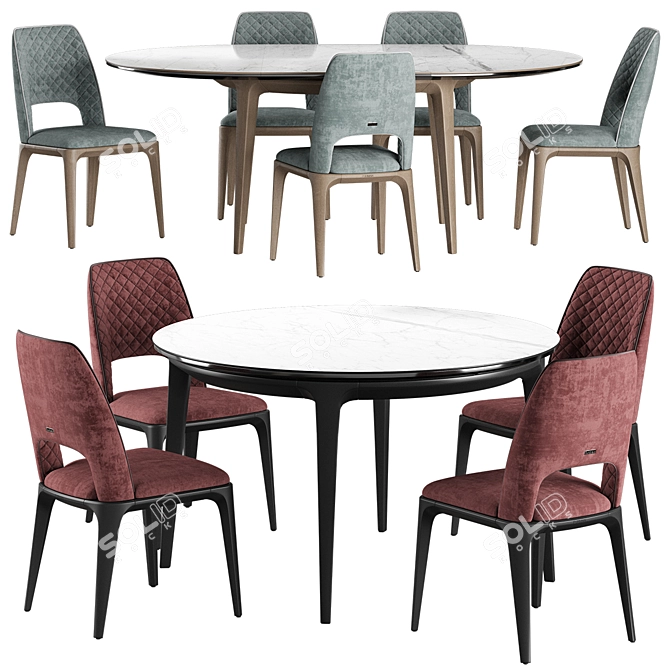 Modern Play Dining Set 3D model image 1