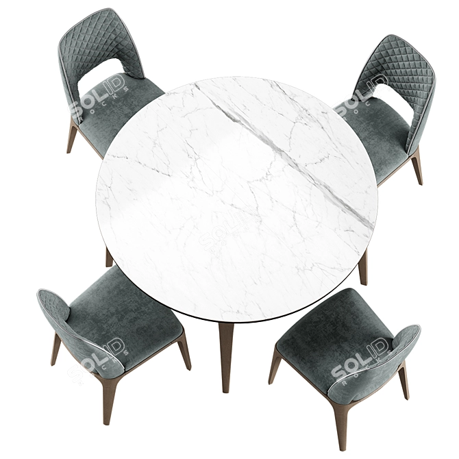 Modern Play Dining Set 3D model image 6