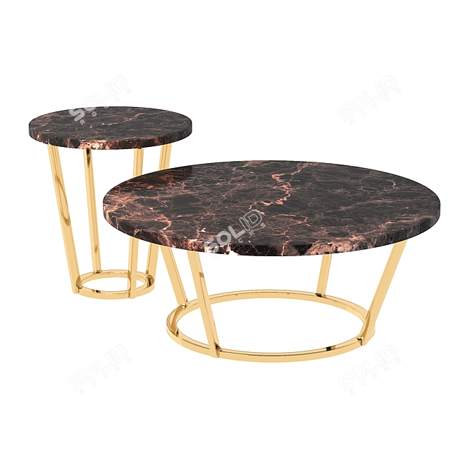 Loft-Concept Serker Coffee & Side Table 3D model image 1