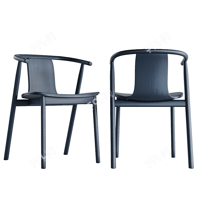 Sleek Bac Chair: Functionality & Aesthetics 3D model image 2