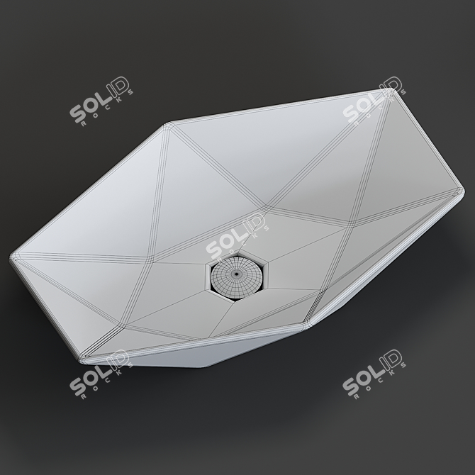 Elegant REA VEGAS Washbasin 3D model image 3