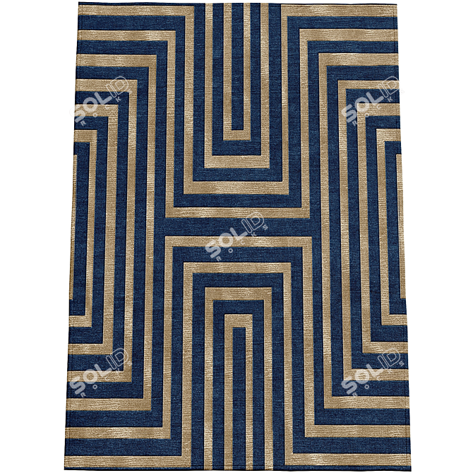 Geometry Rugs: Modern Millimeter Design 3D model image 1